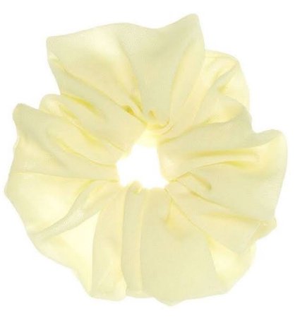 pale yellow scrunchie