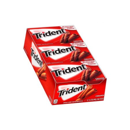 Trident Cinnamon Sugar Free Gum, 12 ea - Pharmapacks