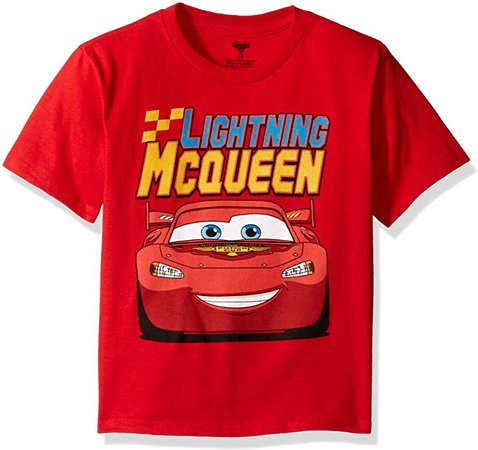Amazon.com: Disney Little Boys' Toddler Cars Lightning Mcqueen Toddler T-Shirt, Red, 4T: Fashion T Shirts: Clothing