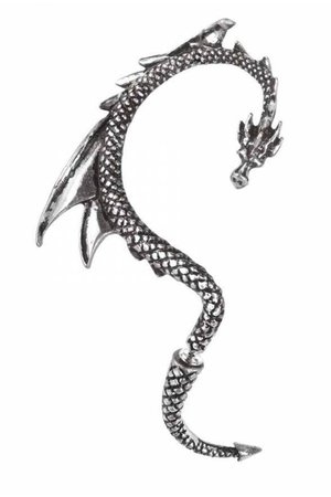 The Dragon's Lure RIGHT Ear Wrap Gothic Earring | Gothic