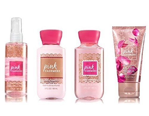bath and body works pink cashmere travel set