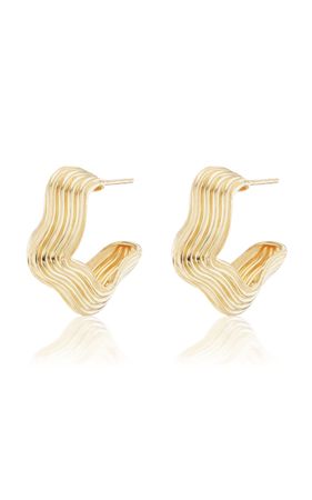 Marea 18k Yellow Gold Hoop Earrings By Sorellina | Moda Operandi