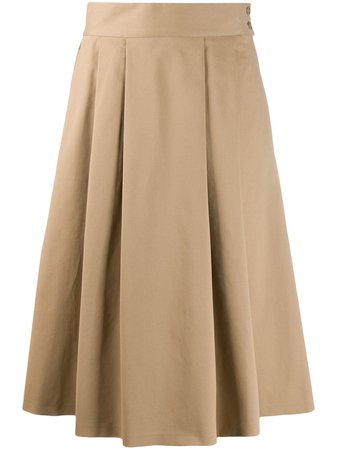 Aspesi Pleated A-Line Skirt