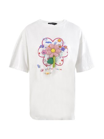 Design Graffiti Flowers T-Shirt - PIKAMOON - Fashion Selected Designer Clothing
