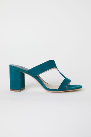 Sandals - Emerald green - Ladies | H&M GB