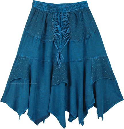 6428-teal-rodeo-lace-up-style-handkerchief-hem-mid-length-skirt.jpg (700×730)