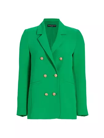 Shop Generation Love Leighton Double-Breasted Crepe Blazer | Saks Fifth Avenue