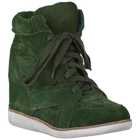 Forest Green Sneaker Wedges