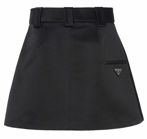 prada black skirt