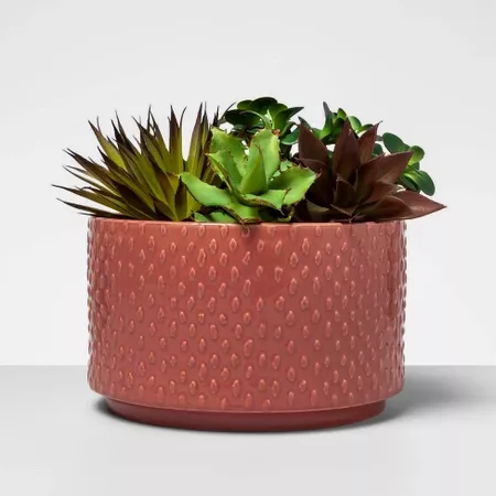 10" X 6" Decorative Stoneware Planter Red - Opalhouse™ : Target