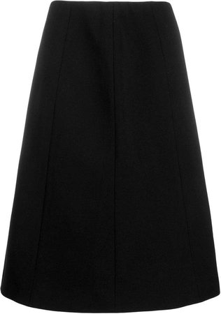 stretch fit flared A-line skirt