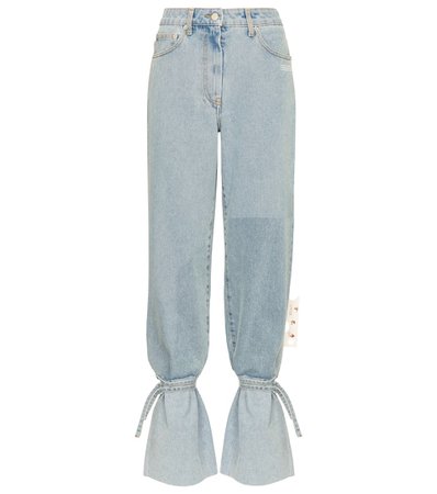 Off-White - High-rise straight jeans | Mytheresa