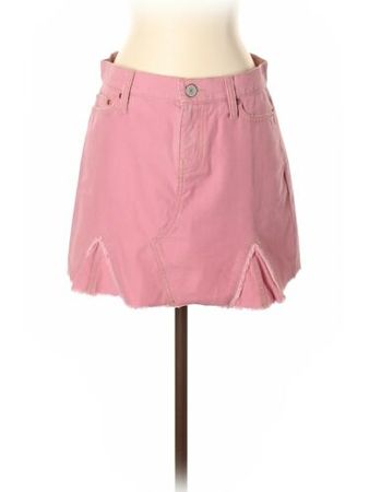 Old Navy Women Pink Denim Skirt 1 | eBay