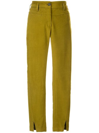 Ann Demeulemeester cropped skinny fit trousers - FARFETCH