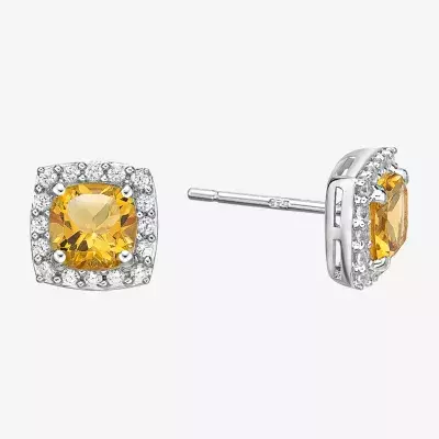 Genuine Yellow Citrine Sterling Silver Stud Earrings - JCPenney