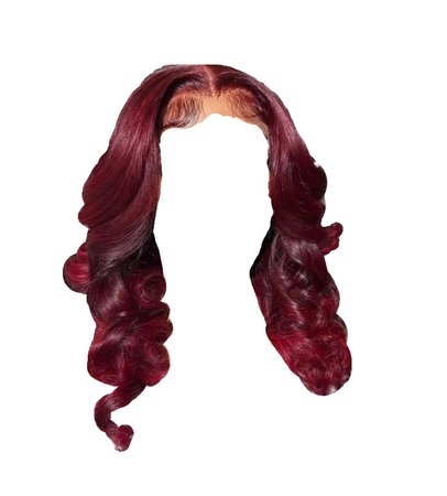 Red Burgundy Wine Curly Lace Front Wig