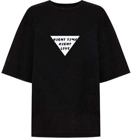 VHNY - Vhny Black Oversize T-Shirt - Right Time, Right Moment
