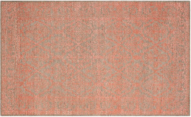 Logue Hand-Knotted Rug, Dark Beige/Coral - Traditional - Rugs by Style - Rugs | One Kings Lane