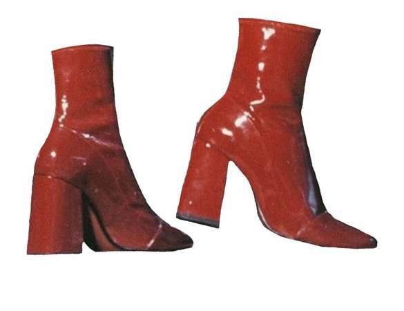 red go-go boots