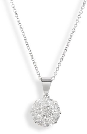 Mika Diamond Pave Pendant Necklace