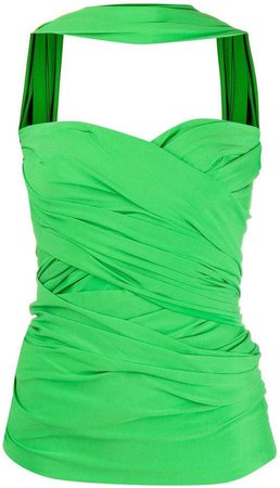 wrap-style bustier top