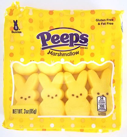 Amazon.com : Peeps, Yellow Marshmallow Bunny Easter Candy, Gluten Free, 3 oz : Grocery & Gourmet Food