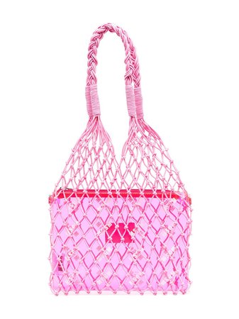 Shop pink Msgm Kids logo-print tote bag with Express Delivery - Farfetch