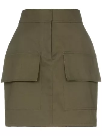 Michael Lo Sordo High Waist Utilitarian Cotton Mini Skirt - Farfetch