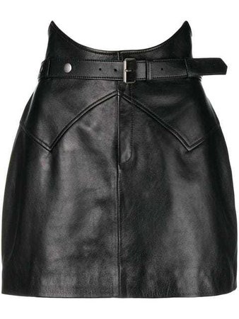 Saint Laurent Belted Mini Skirt - Farfetch