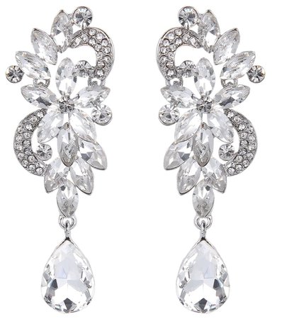 chunky crystal earrings
