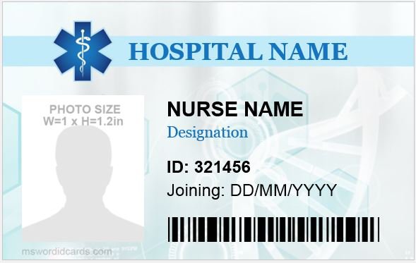 Hospital Identification Card (png)