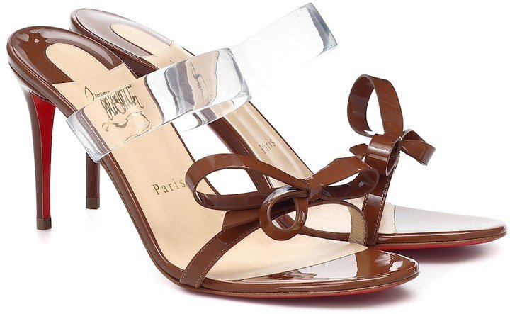 Just Nodo 85 PVC and patent-leather sandals