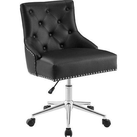 black tufted desk chair