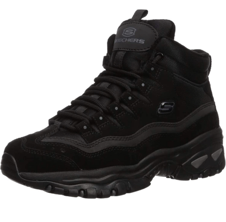 Skechers black hiking boots