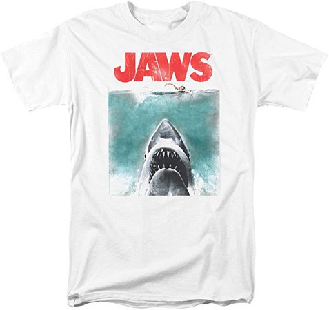 Jaws Shark Original Movie Poster T Shirt & Stickers: Clothing