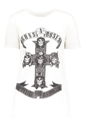 Guns N Roses Oversized Licensed T-Shirt | Boohoo
