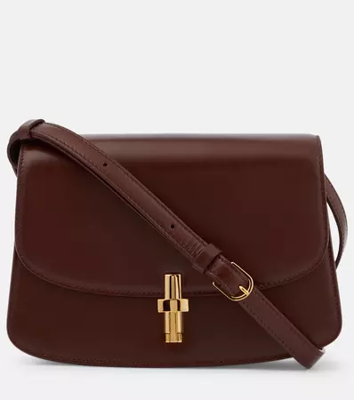 Sofia Mini Leather Shoulder Bag in Brown - The Row | Mytheresa