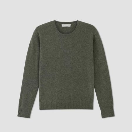 Everlane | Sweaters | Everlane Green Cashmere Classic Crew Sweater | Poshmark