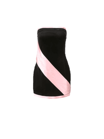 Nana Jacqueline Erika Velvet Dress in Black and Pink (Dei5 edit - tag if used)