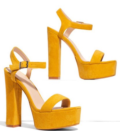mustard heels