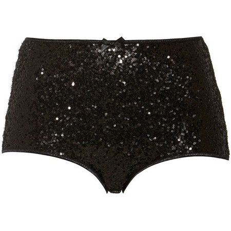 black glitter shorts
