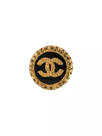 Chanel Vintage logo brooch