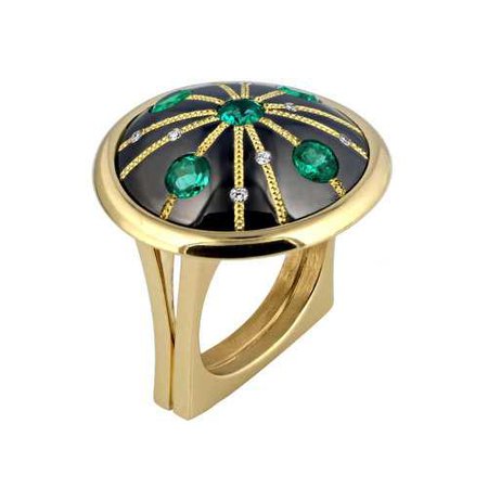 Art Deco Inspired Emerald Ring - Farlang