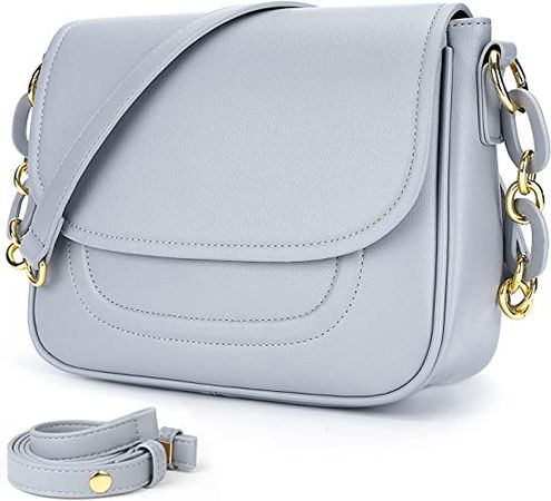 Amazon.com: HKCLUF Crossbody Bags for Women,Waterproof Leather Women's Satchel Handbags,Large Capacity Travel Purses and Handbags,Hobo Shoulder Bag With 2 Shoulder Strap(Grey) : Clothing, Shoes & Jewelry