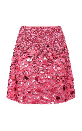 Cherie Sequin Linen-Blend Mini Skirt By Aje | Moda Operandi