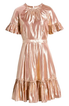 Rachel Parcell Metallic Swing Dress (Nordstrom Exclusive) | Nordstrom