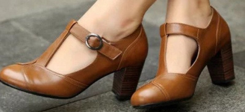 vintage leather heels