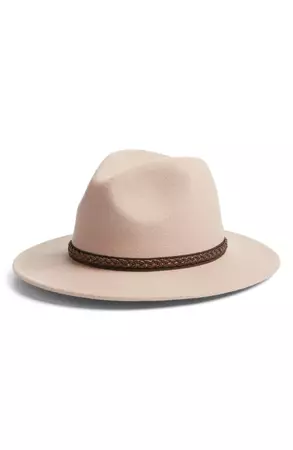 Treasure & Bond Metallic Trim Panama Hat | Nordstrom