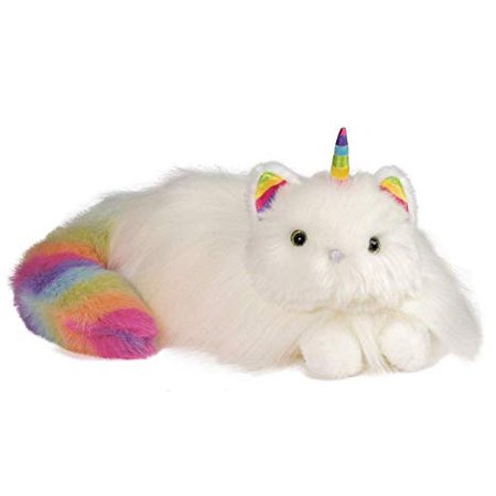 Douglas Toys Ziggy The Caticorn Rainbow Fuzzle Cat Unicorn Stuffed Animal Toy: Toys & Games