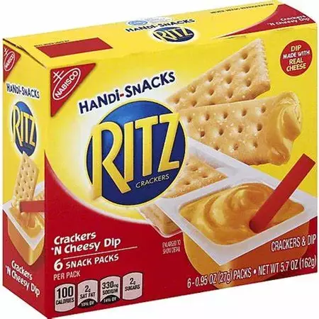 Ritz Crackers 'n Cheesy Dip Handi-Snacks 6-pack (2 Box) - Walmart.com